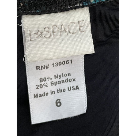 LSPACE Liberty Floracopa Pamela One Piece Swimsuit Size 6 Floral Plunge Halter - Picture 9 of 10